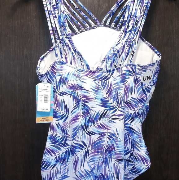 Swim Solutions Strappy One-Piece Swimsuit - Picture 4 of 14